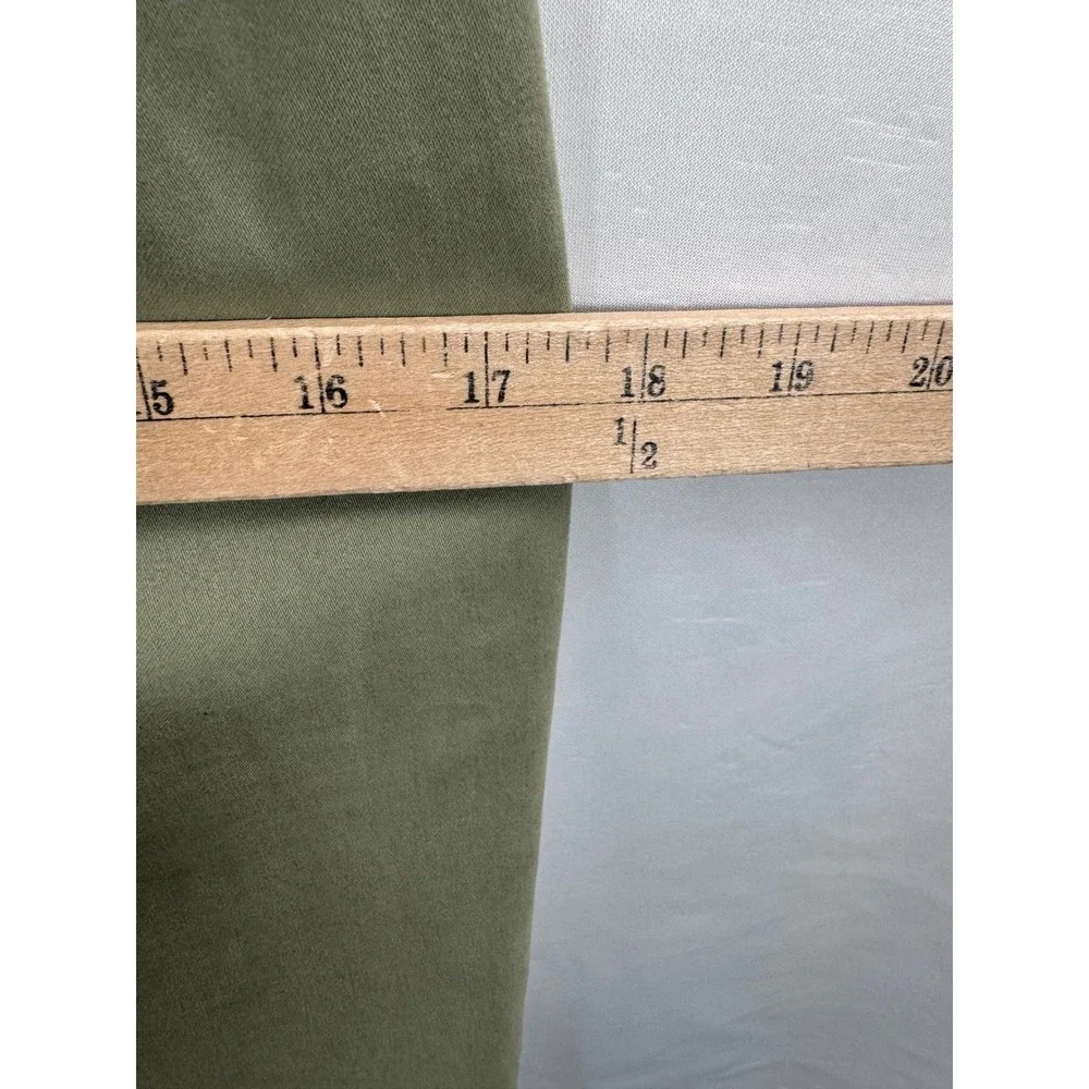 Antonio Melani Sheath Dress sz 6 Olive Green Tie Front money classic